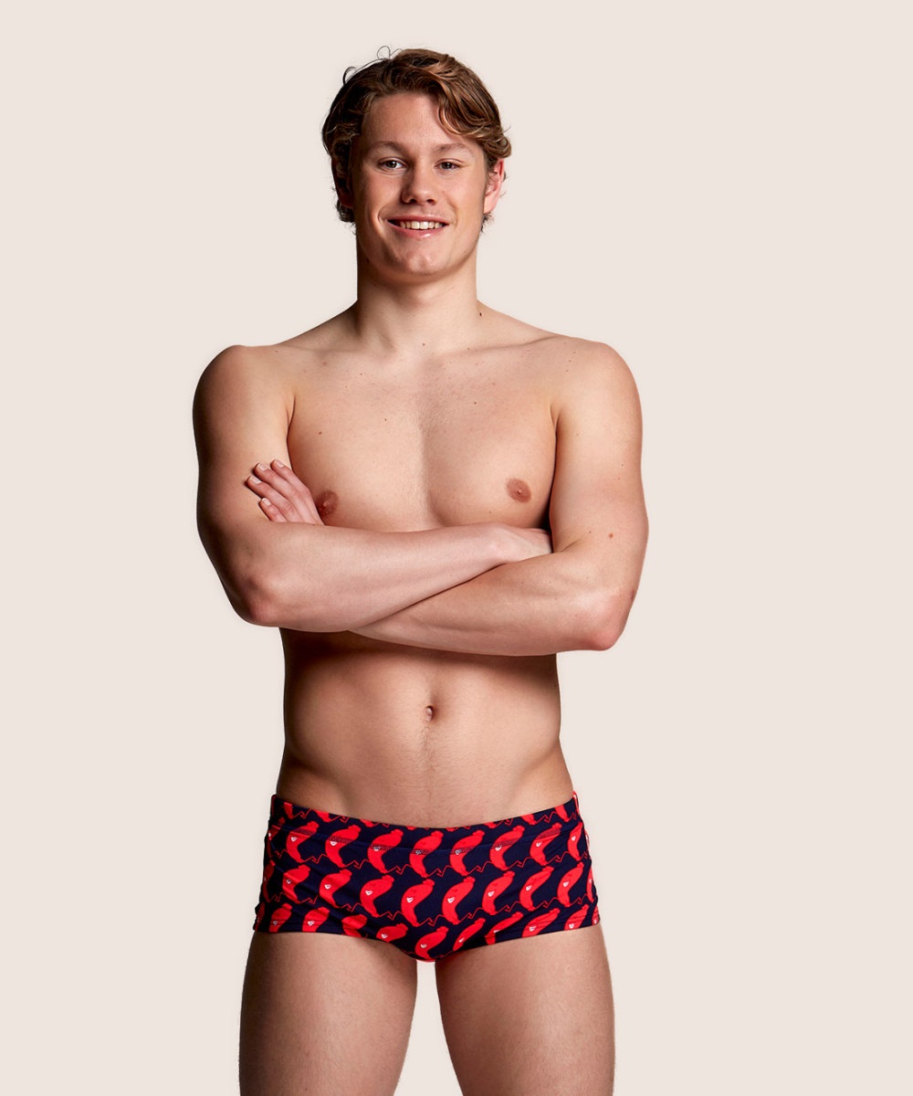 Funky Trunks® The Great Sausage Run Plain Front Trunk 2a