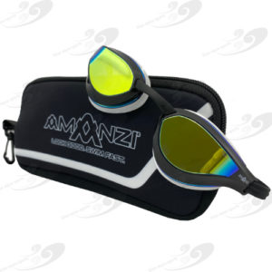 Amanzi® Dominate Prismatic Mirror Goggle Black/White 1