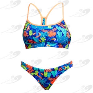 Funkita® Slothed Crop Top Sportbikini 1